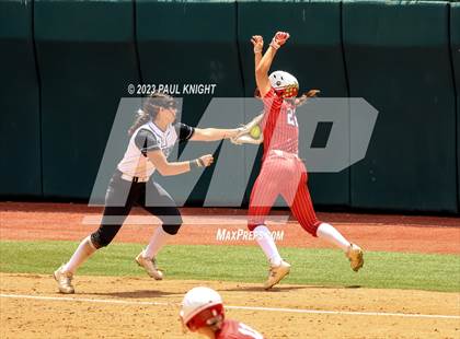 Thumbnail 3 in Santa Gertrudis Academy vs. Coahoma (UIL 3A Softball Final) photogallery.