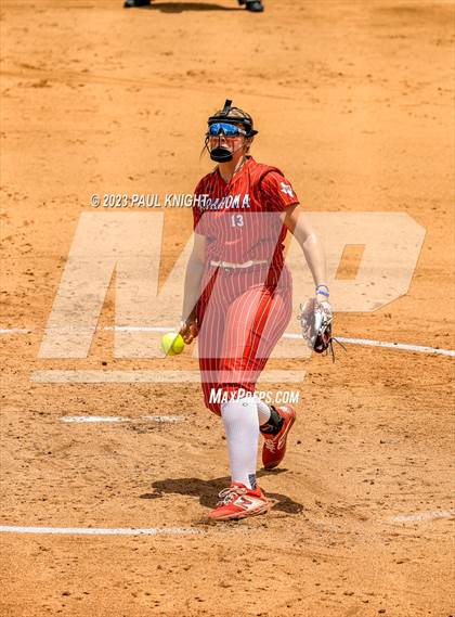 Thumbnail 1 in Santa Gertrudis Academy vs. Coahoma (UIL 3A Softball Final) photogallery.