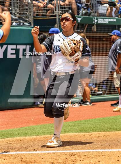 Thumbnail 1 in Santa Gertrudis Academy vs. Coahoma (UIL 3A Softball Final) photogallery.