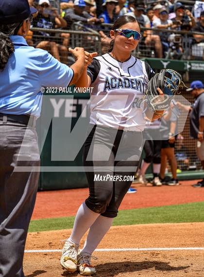 Thumbnail 1 in Santa Gertrudis Academy vs. Coahoma (UIL 3A Softball Final) photogallery.