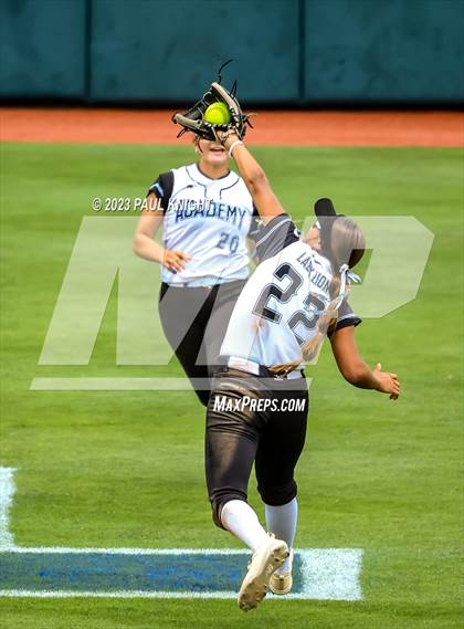 Thumbnail 1 in Santa Gertrudis Academy vs. Coahoma (UIL 3A Softball Final) photogallery.