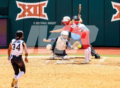 Thumbnail 3 in Santa Gertrudis Academy vs. Coahoma (UIL 3A Softball Final) photogallery.
