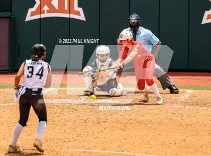 Thumbnail 3 in Santa Gertrudis Academy vs. Coahoma (UIL 3A Softball Final) photogallery.