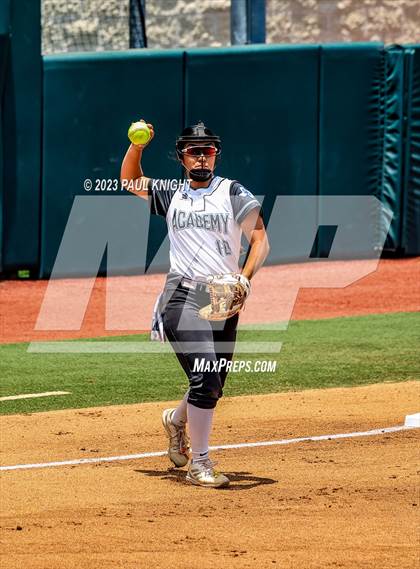 Thumbnail 2 in Santa Gertrudis Academy vs. Coahoma (UIL 3A Softball Final) photogallery.