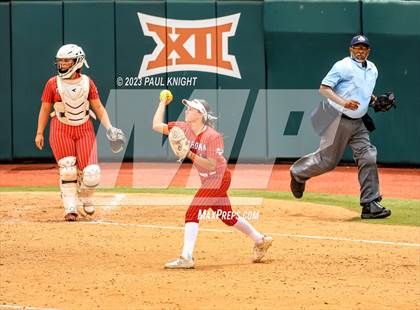 Thumbnail 3 in Santa Gertrudis Academy vs. Coahoma (UIL 3A Softball Final) photogallery.