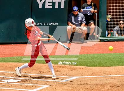 Thumbnail 3 in Santa Gertrudis Academy vs. Coahoma (UIL 3A Softball Final) photogallery.