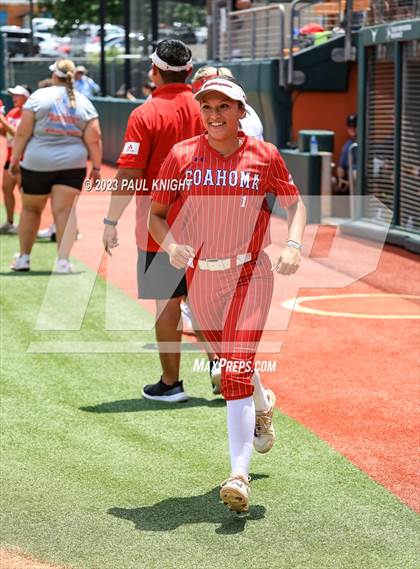 Thumbnail 2 in Santa Gertrudis Academy vs. Coahoma (UIL 3A Softball Final) photogallery.