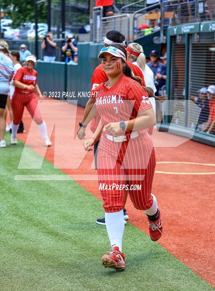 Thumbnail 1 in Santa Gertrudis Academy vs. Coahoma (UIL 3A Softball Final) photogallery.
