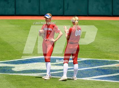 Thumbnail 2 in Santa Gertrudis Academy vs. Coahoma (UIL 3A Softball Final) photogallery.
