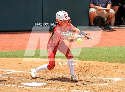 Thumbnail 2 in Santa Gertrudis Academy vs. Coahoma (UIL 3A Softball Final) photogallery.