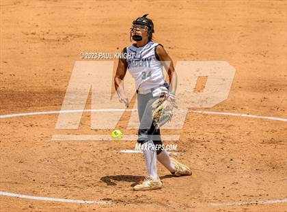 Thumbnail 2 in Santa Gertrudis Academy vs. Coahoma (UIL 3A Softball Final) photogallery.