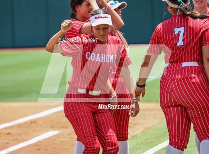 Thumbnail 1 in Santa Gertrudis Academy vs. Coahoma (UIL 3A Softball Final) photogallery.