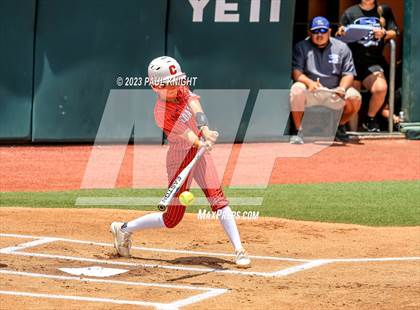Thumbnail 3 in Santa Gertrudis Academy vs. Coahoma (UIL 3A Softball Final) photogallery.