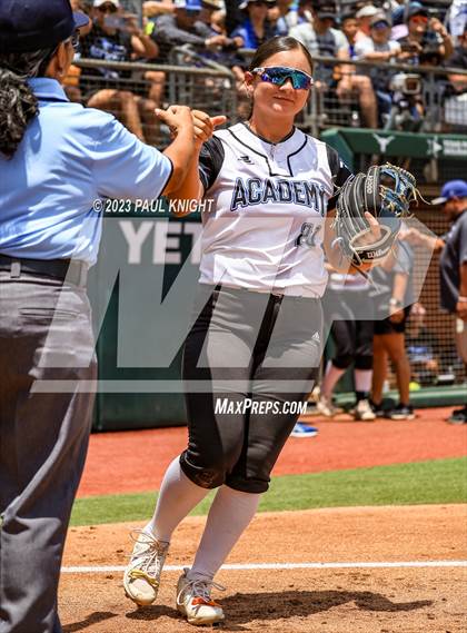 Thumbnail 3 in Santa Gertrudis Academy vs. Coahoma (UIL 3A Softball Final) photogallery.