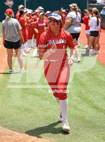 Thumbnail 2 in Santa Gertrudis Academy vs. Coahoma (UIL 3A Softball Final) photogallery.