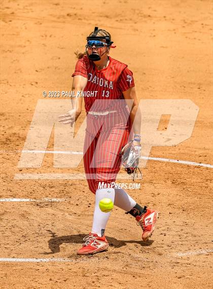 Thumbnail 1 in Santa Gertrudis Academy vs. Coahoma (UIL 3A Softball Final) photogallery.