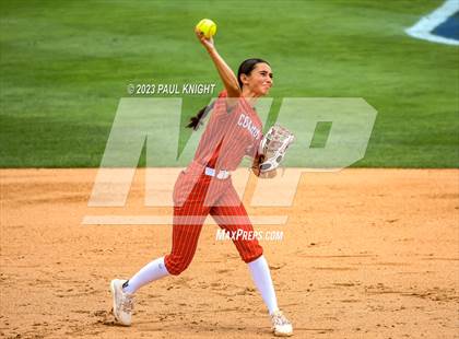Thumbnail 2 in Santa Gertrudis Academy vs. Coahoma (UIL 3A Softball Final) photogallery.