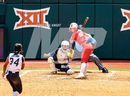 Thumbnail 2 in Santa Gertrudis Academy vs. Coahoma (UIL 3A Softball Final) photogallery.