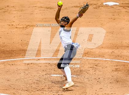 Thumbnail 2 in Santa Gertrudis Academy vs. Coahoma (UIL 3A Softball Final) photogallery.