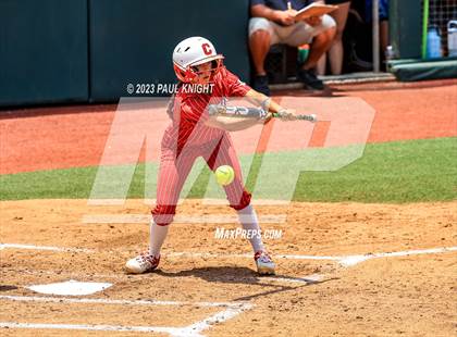 Thumbnail 3 in Santa Gertrudis Academy vs. Coahoma (UIL 3A Softball Final) photogallery.