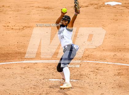 Thumbnail 1 in Santa Gertrudis Academy vs. Coahoma (UIL 3A Softball Final) photogallery.