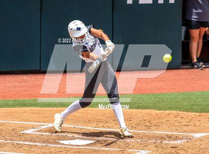 Thumbnail 2 in Santa Gertrudis Academy vs. Coahoma (UIL 3A Softball Final) photogallery.