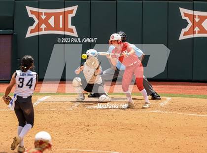 Thumbnail 2 in Santa Gertrudis Academy vs. Coahoma (UIL 3A Softball Final) photogallery.