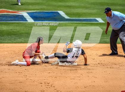 Thumbnail 2 in Santa Gertrudis Academy vs. Coahoma (UIL 3A Softball Final) photogallery.