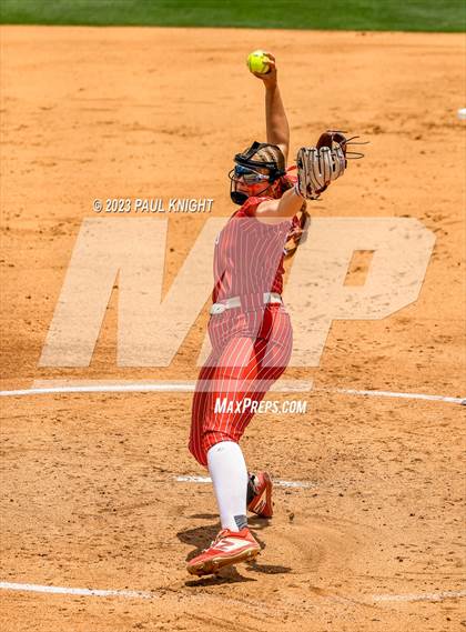 Thumbnail 1 in Santa Gertrudis Academy vs. Coahoma (UIL 3A Softball Final) photogallery.