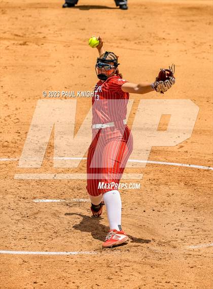 Thumbnail 1 in Santa Gertrudis Academy vs. Coahoma (UIL 3A Softball Final) photogallery.