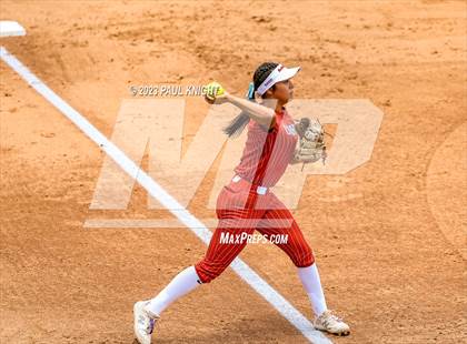 Thumbnail 1 in Santa Gertrudis Academy vs. Coahoma (UIL 3A Softball Final) photogallery.