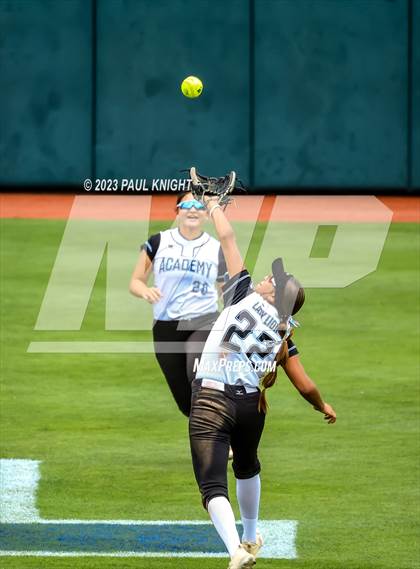 Thumbnail 2 in Santa Gertrudis Academy vs. Coahoma (UIL 3A Softball Final) photogallery.