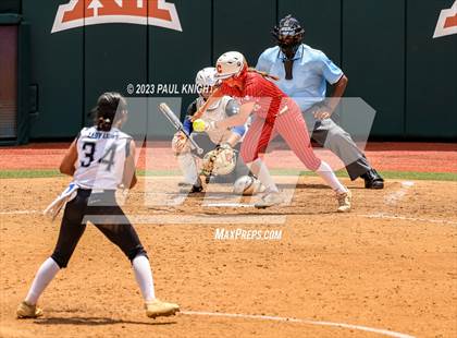 Thumbnail 2 in Santa Gertrudis Academy vs. Coahoma (UIL 3A Softball Final) photogallery.