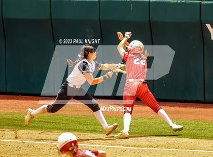 Thumbnail 1 in Santa Gertrudis Academy vs. Coahoma (UIL 3A Softball Final) photogallery.