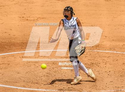 Thumbnail 1 in Santa Gertrudis Academy vs. Coahoma (UIL 3A Softball Final) photogallery.