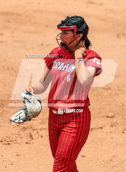 Thumbnail 2 in Santa Gertrudis Academy vs. Coahoma (UIL 3A Softball Final) photogallery.