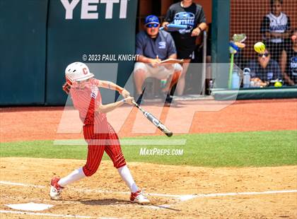 Thumbnail 3 in Santa Gertrudis Academy vs. Coahoma (UIL 3A Softball Final) photogallery.