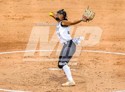 Thumbnail 1 in Santa Gertrudis Academy vs. Coahoma (UIL 3A Softball Final) photogallery.