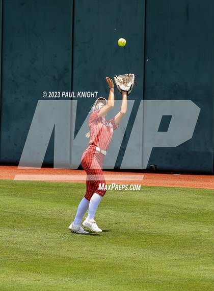 Thumbnail 2 in Santa Gertrudis Academy vs. Coahoma (UIL 3A Softball Final) photogallery.
