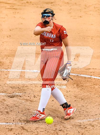 Thumbnail 2 in Santa Gertrudis Academy vs. Coahoma (UIL 3A Softball Final) photogallery.