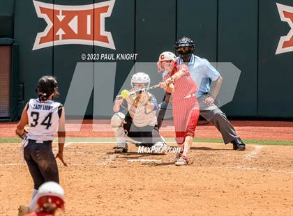 Thumbnail 3 in Santa Gertrudis Academy vs. Coahoma (UIL 3A Softball Final) photogallery.