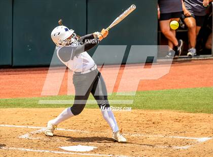 Thumbnail 3 in Santa Gertrudis Academy vs. Coahoma (UIL 3A Softball Final) photogallery.