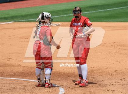 Thumbnail 3 in Santa Gertrudis Academy vs. Coahoma (UIL 3A Softball Final) photogallery.