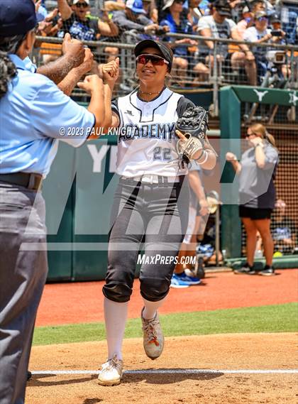 Thumbnail 1 in Santa Gertrudis Academy vs. Coahoma (UIL 3A Softball Final) photogallery.