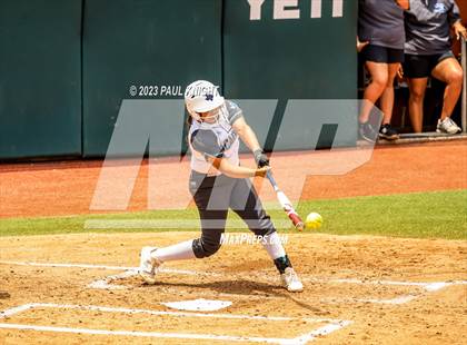 Thumbnail 2 in Santa Gertrudis Academy vs. Coahoma (UIL 3A Softball Final) photogallery.