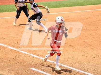 Thumbnail 2 in Santa Gertrudis Academy vs. Coahoma (UIL 3A Softball Final) photogallery.