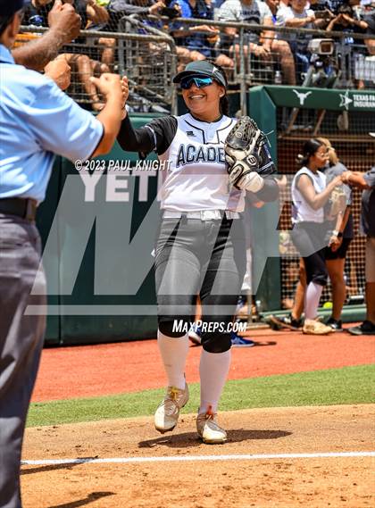 Thumbnail 3 in Santa Gertrudis Academy vs. Coahoma (UIL 3A Softball Final) photogallery.