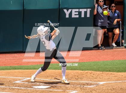 Thumbnail 2 in Santa Gertrudis Academy vs. Coahoma (UIL 3A Softball Final) photogallery.