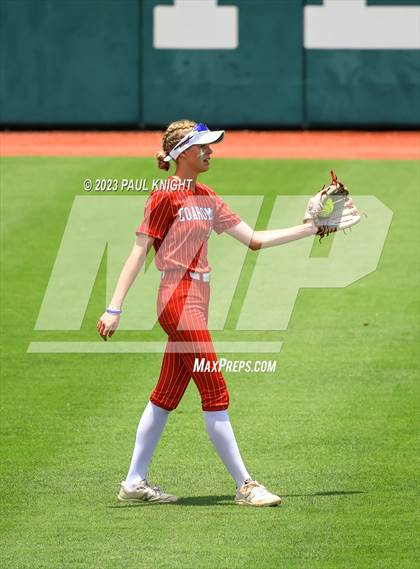 Thumbnail 2 in Santa Gertrudis Academy vs. Coahoma (UIL 3A Softball Final) photogallery.