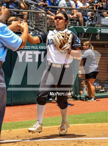 Thumbnail 2 in Santa Gertrudis Academy vs. Coahoma (UIL 3A Softball Final) photogallery.